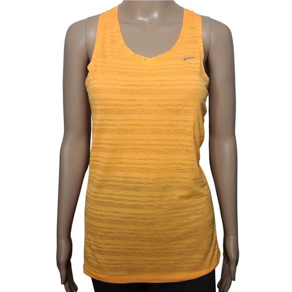 Nike DRT-FIT Women's Orange Active Tank Top - Picture 1 of 10